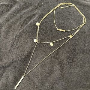 3 tier gold necklace